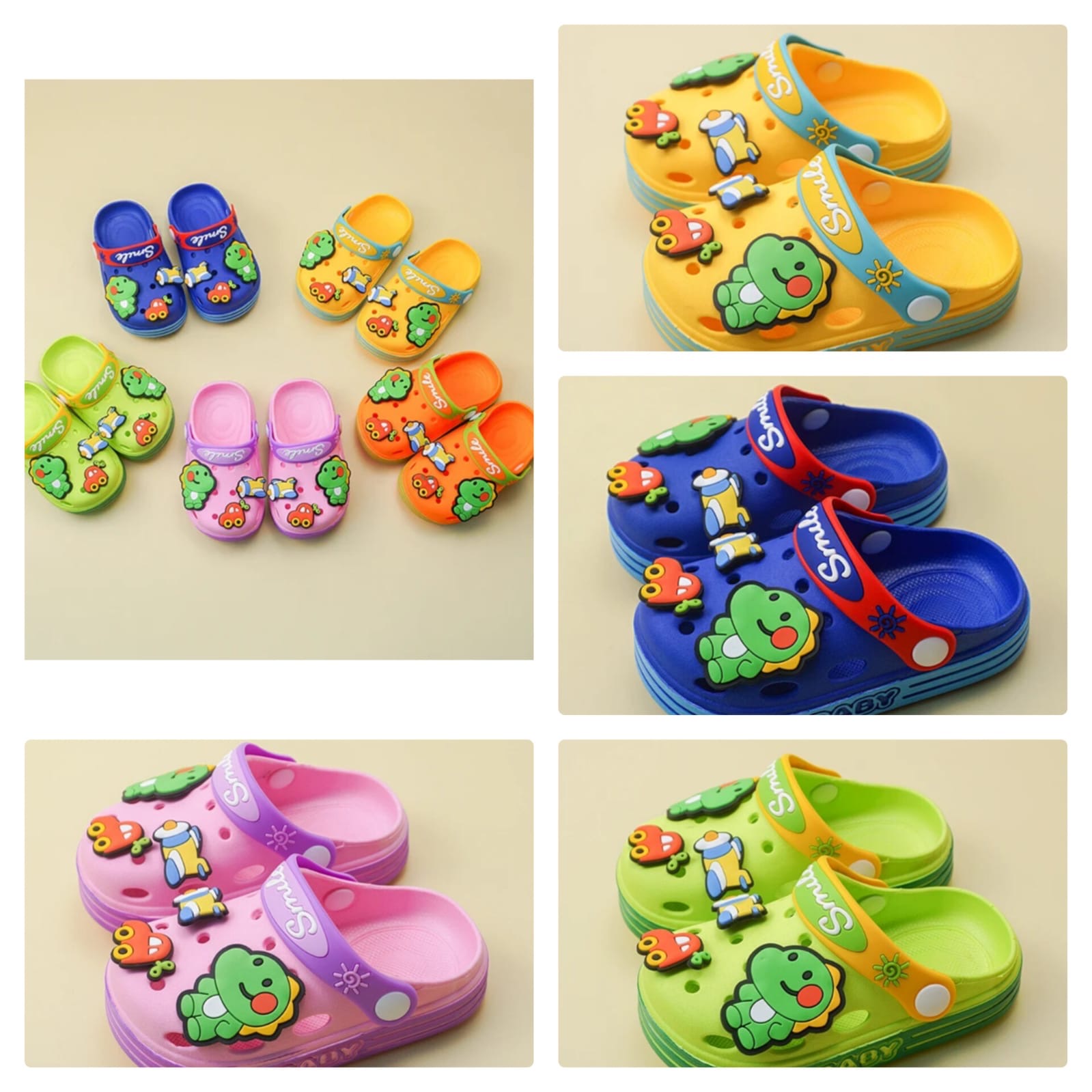 19. Smile Cartoon Clog Sandals
