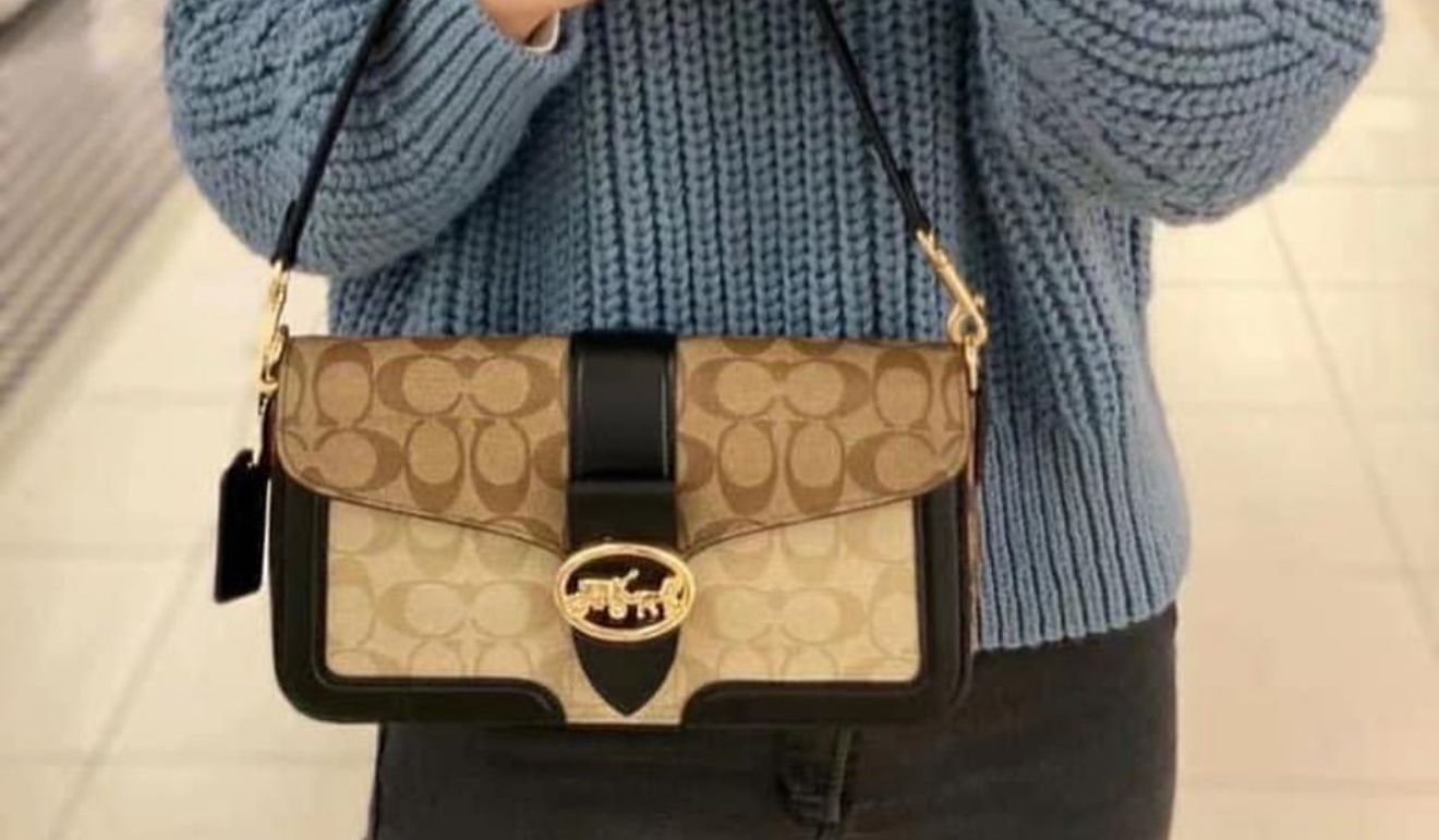 06. Coach Georgie Signature Shoulder Bag