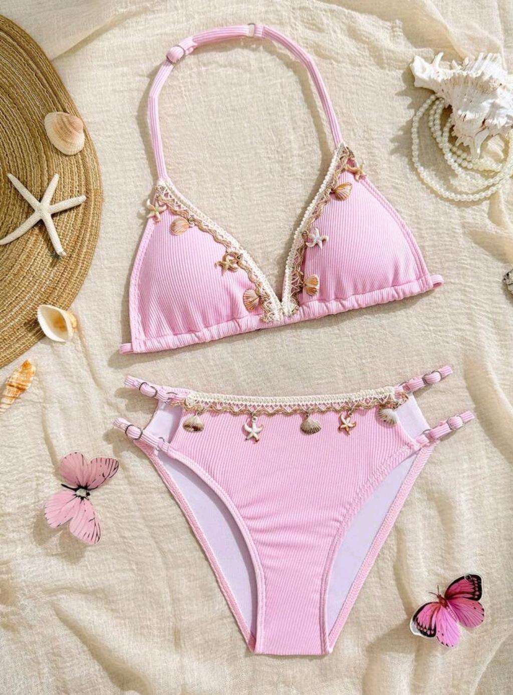09. Pink Shell Charm Bikini Set
