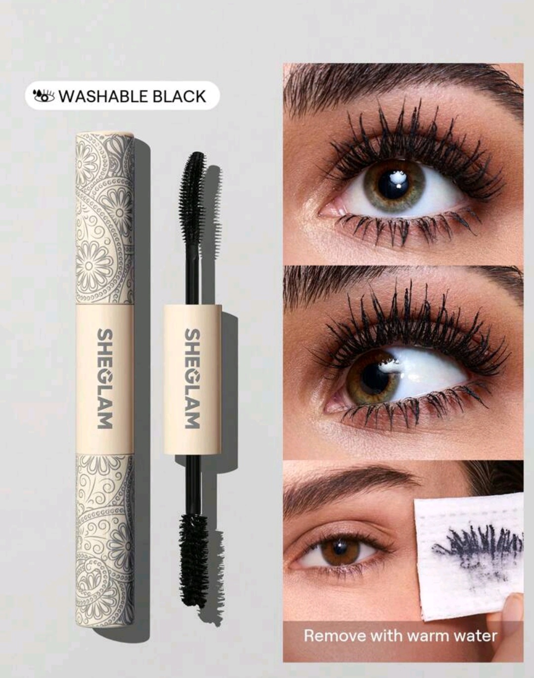 15. Sheglam Dual-Ended Washable Black Mascara