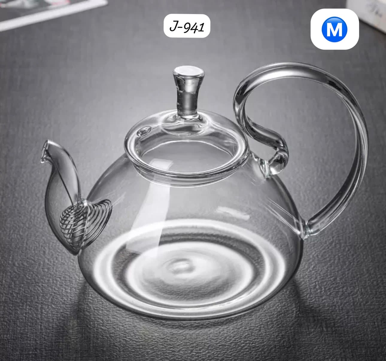 14. J-941 Borosilicate Glass Teapot