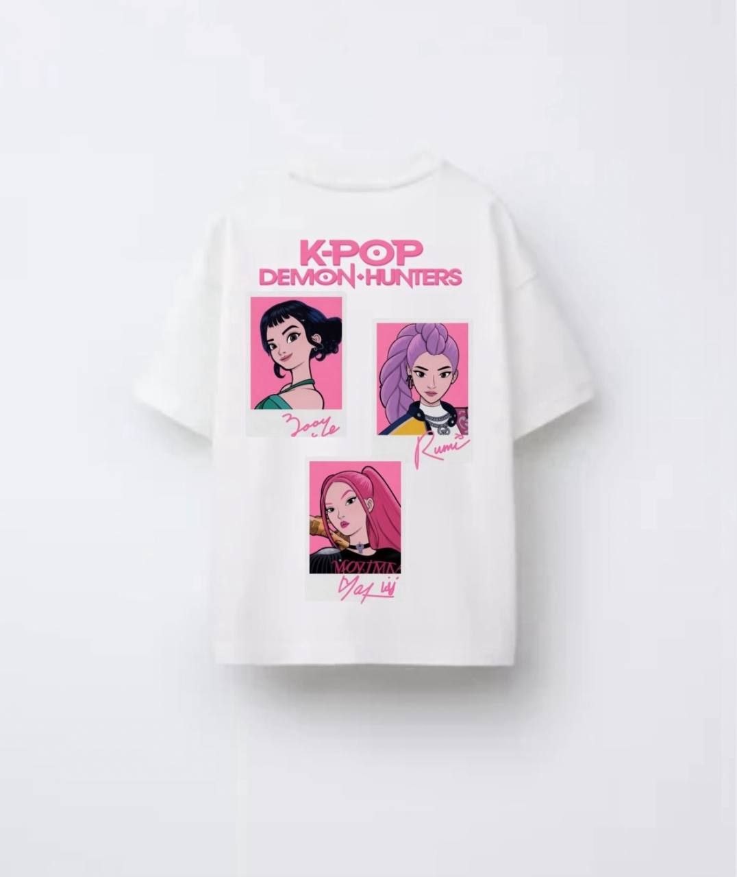 03. K-Pop Demon Hunters White Oversized Top