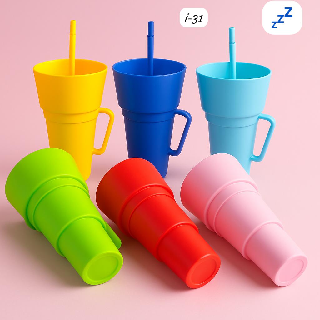 20. i-31 Snack Bowl Cup with Straw