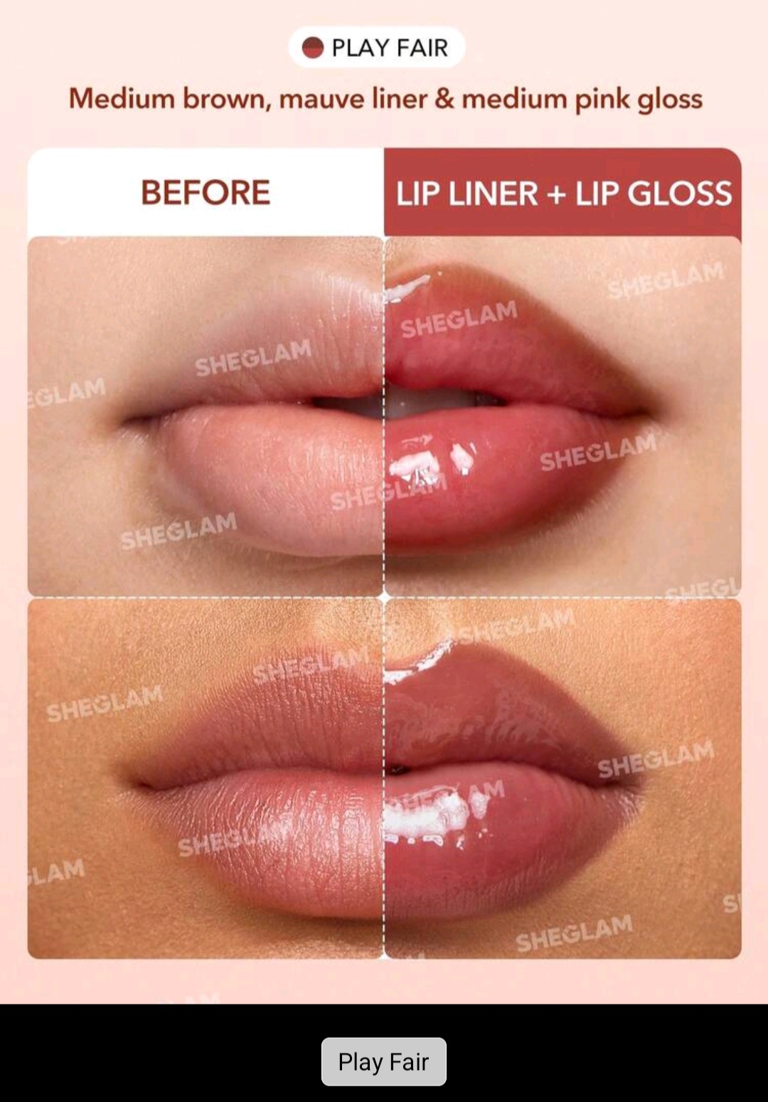 19. Sheglam Lip Duo - Play Fair