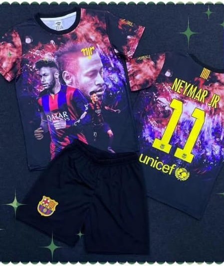 10. Neymar Jr 11 Barcelona Fire Kit (2pc)