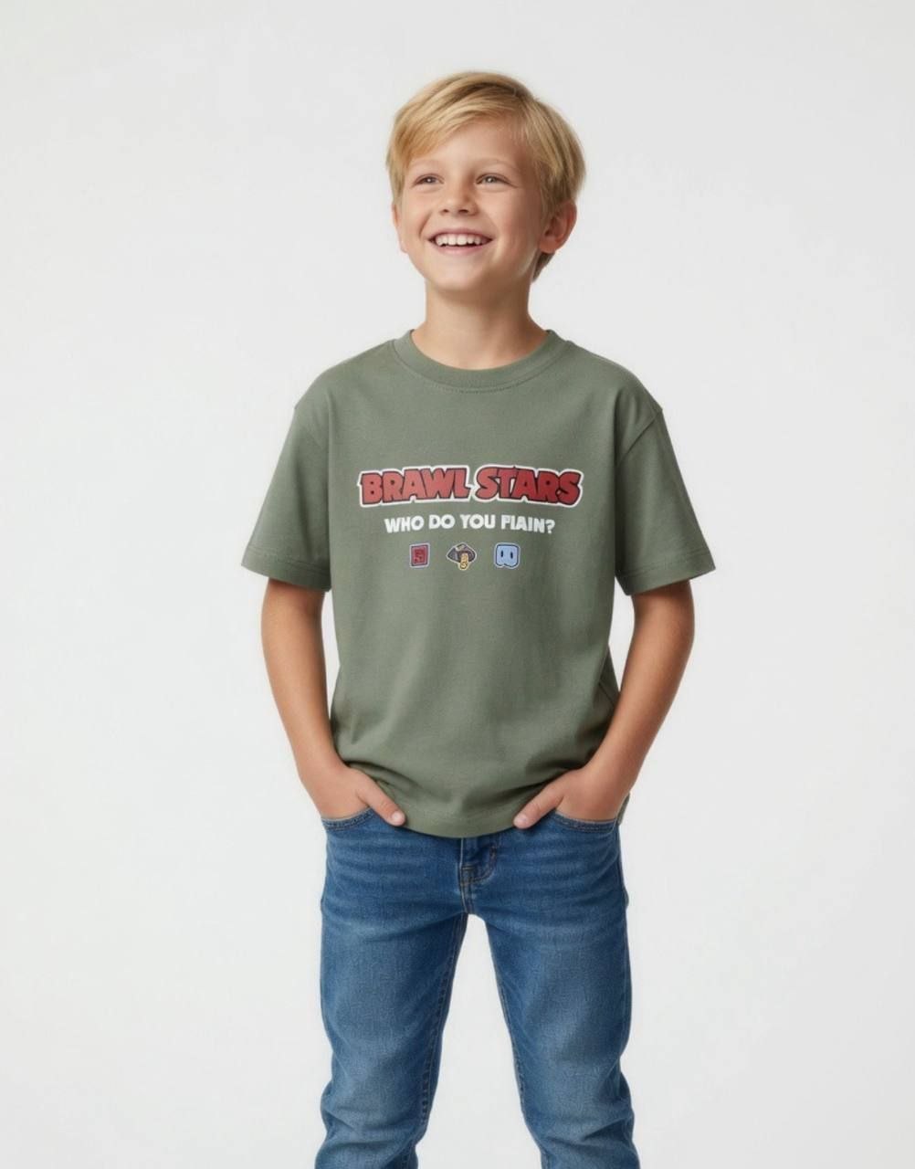 04. Brawl Stars Green Oversized Top (Front)