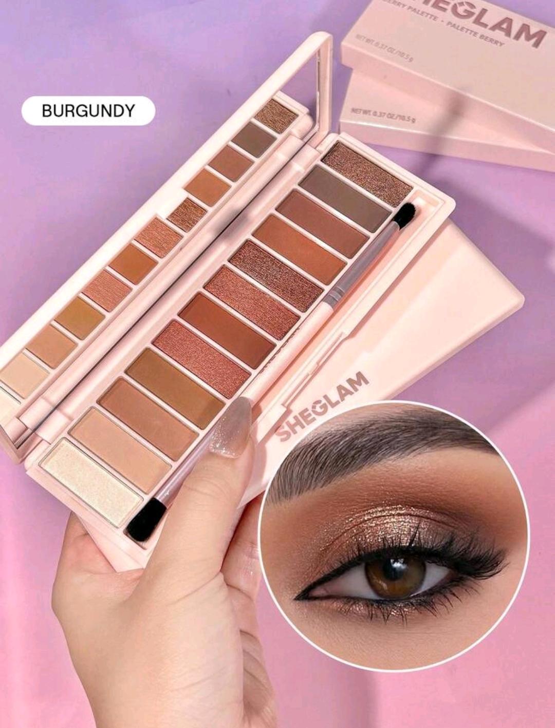 09. Sheglam Burgundy Eyeshadow Palette