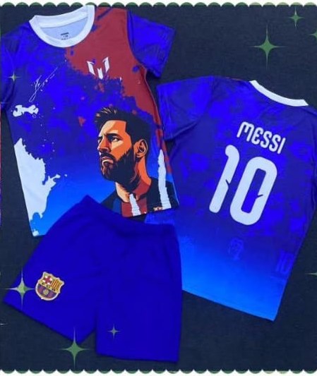 11. Messi 10 Barcelona Blue Portrait Kit (2pc)
