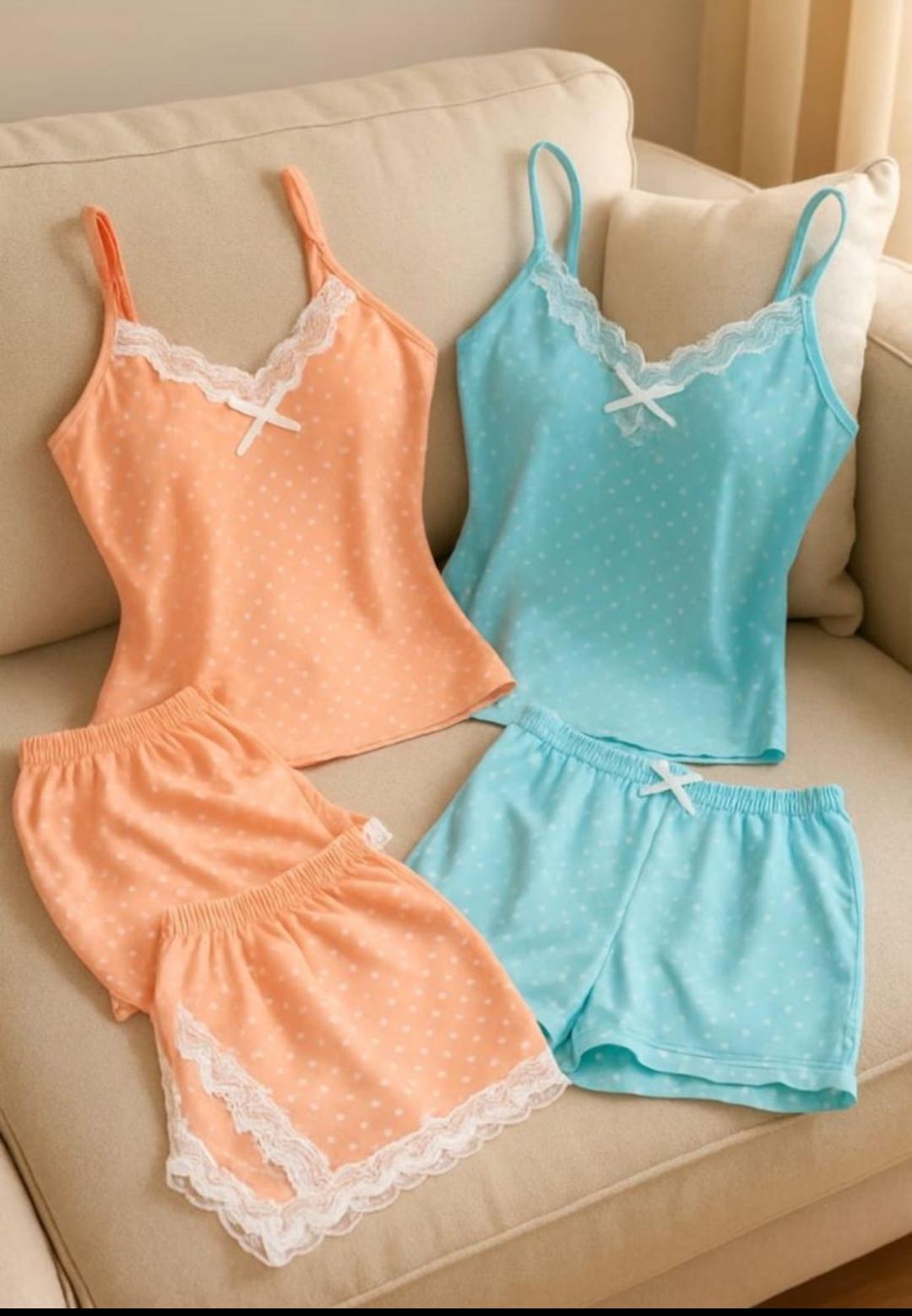 11. Lace Cami & Shorts Set
