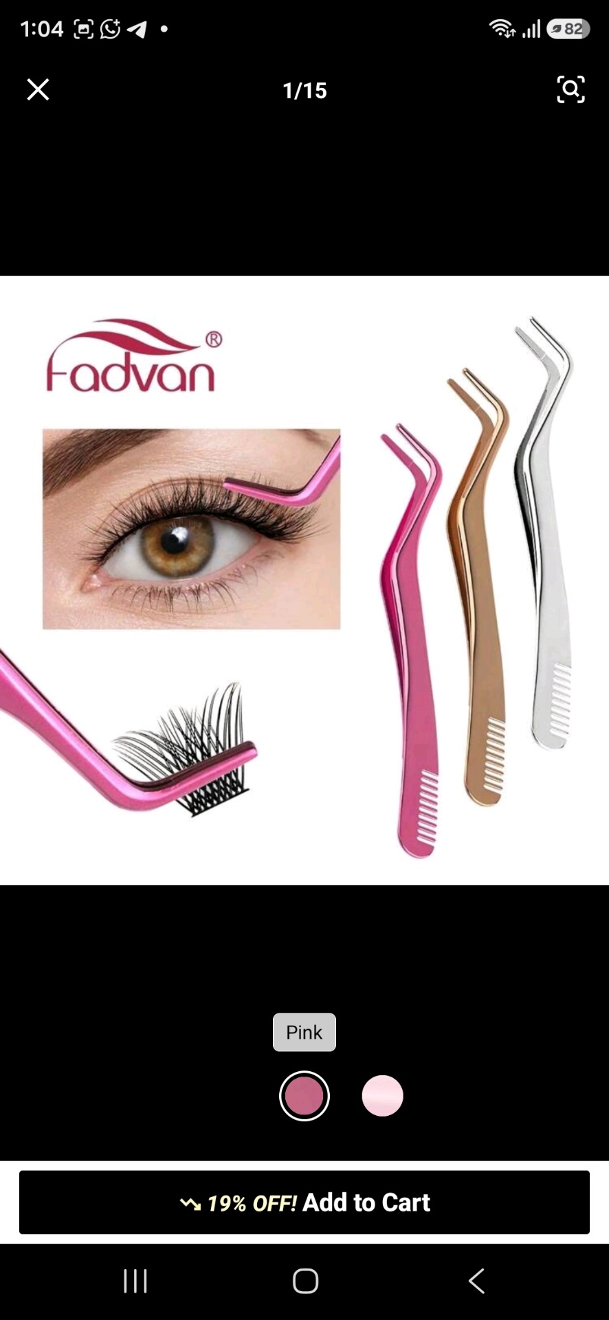 31. Fadvan Precision Lash Application Tweezers