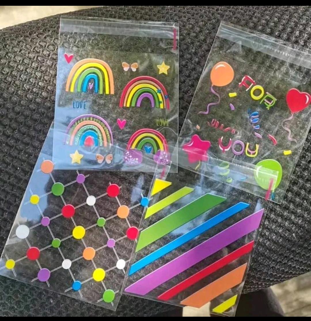18. Rainbow & Party Sticker Sheets — 300 pcs